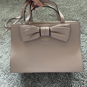 BNWOT Kate Spade Mauve/Peach Rectangular Bow Crossbody Bag